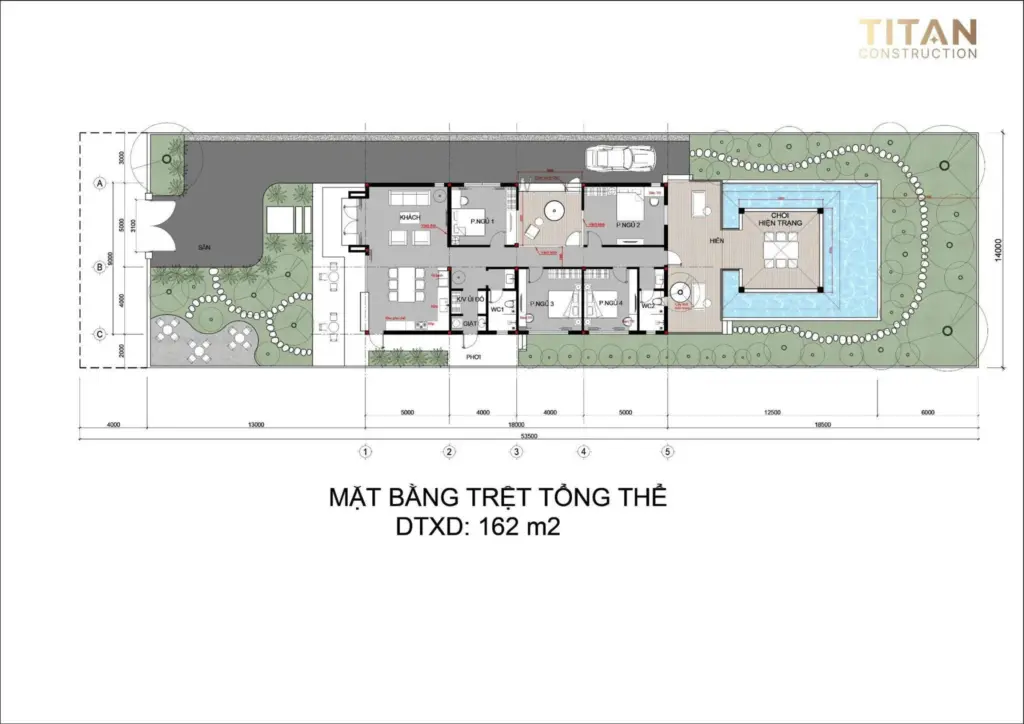 Biệt thự vườn mái nhật cho gia đình 3 thế hệ