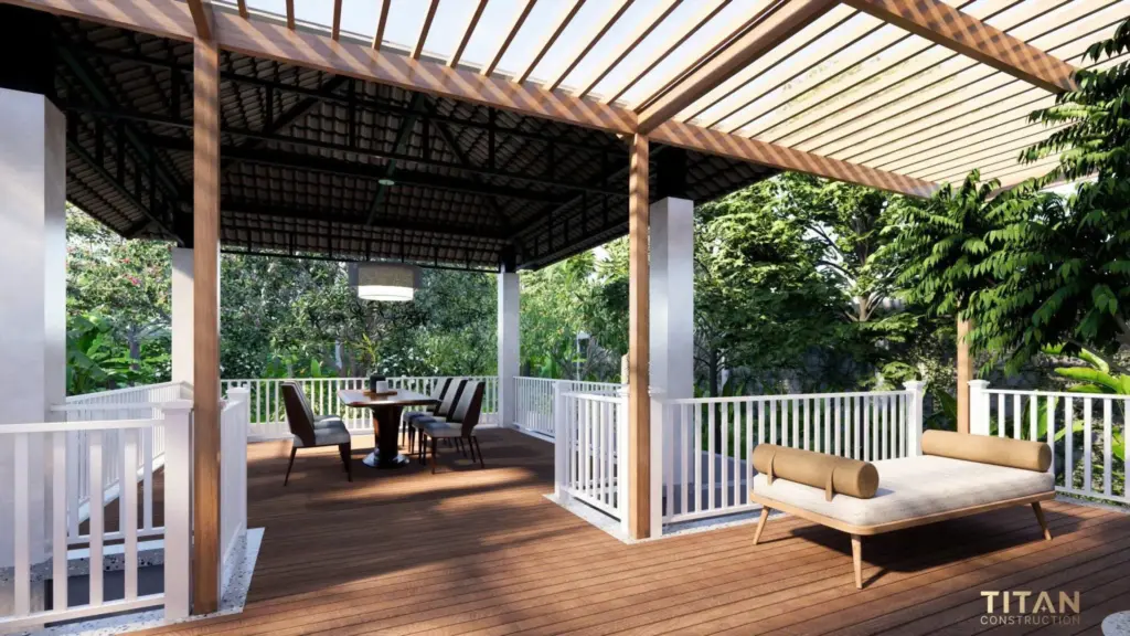 Biệt thự vườn mái nhật cho gia đình 3 thế hệ