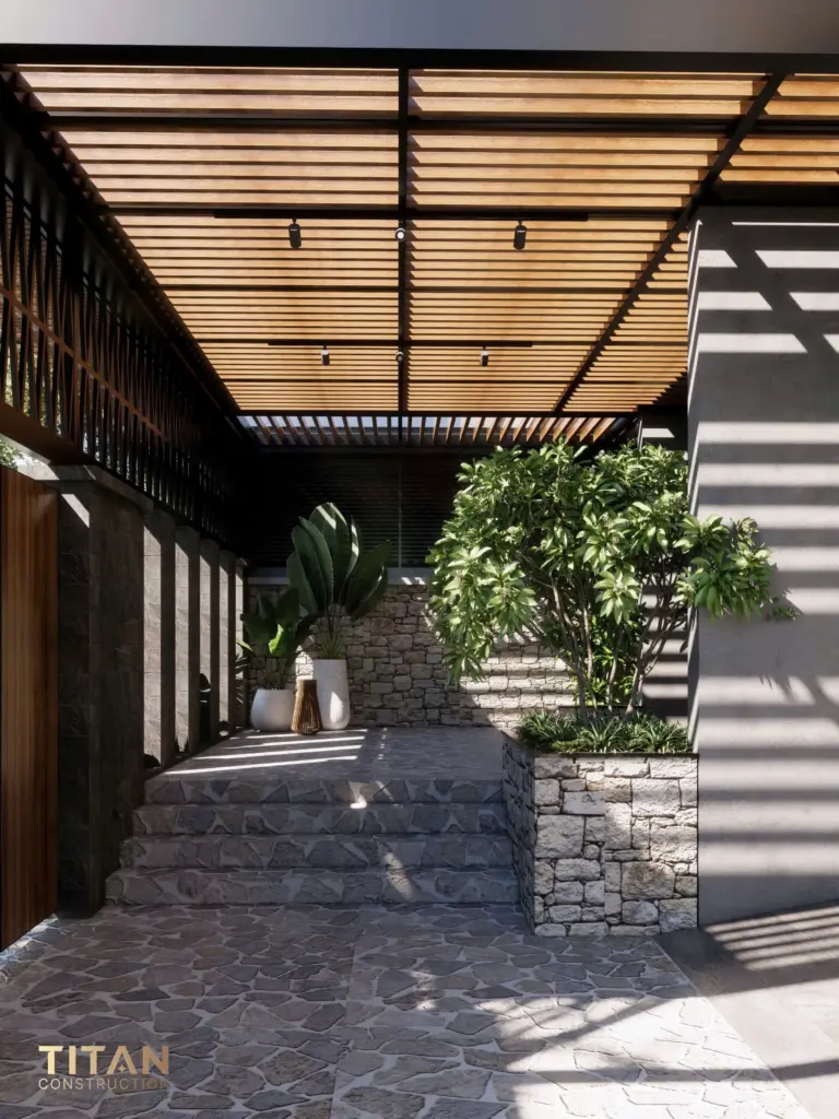 Cải tạo biệt thự song lập, kết hợp hài hòa không gian sinh hoạt và khu giải trí cao cấp với phòng gym riêng biệt