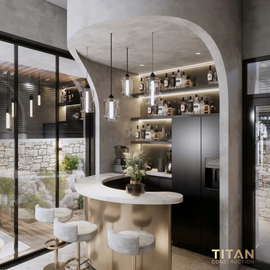 Cải tạo biệt thự song lập, kết hợp hài hòa không gian sinh hoạt và khu giải trí cao cấp với phòng gym riêng biệt