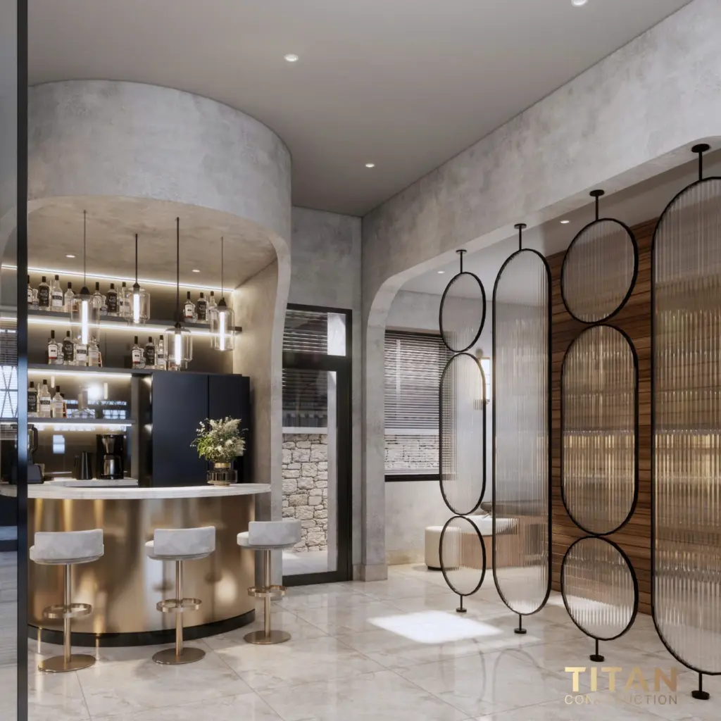 Cải tạo biệt thự song lập, kết hợp hài hòa không gian sinh hoạt và khu giải trí cao cấp với phòng gym riêng biệt