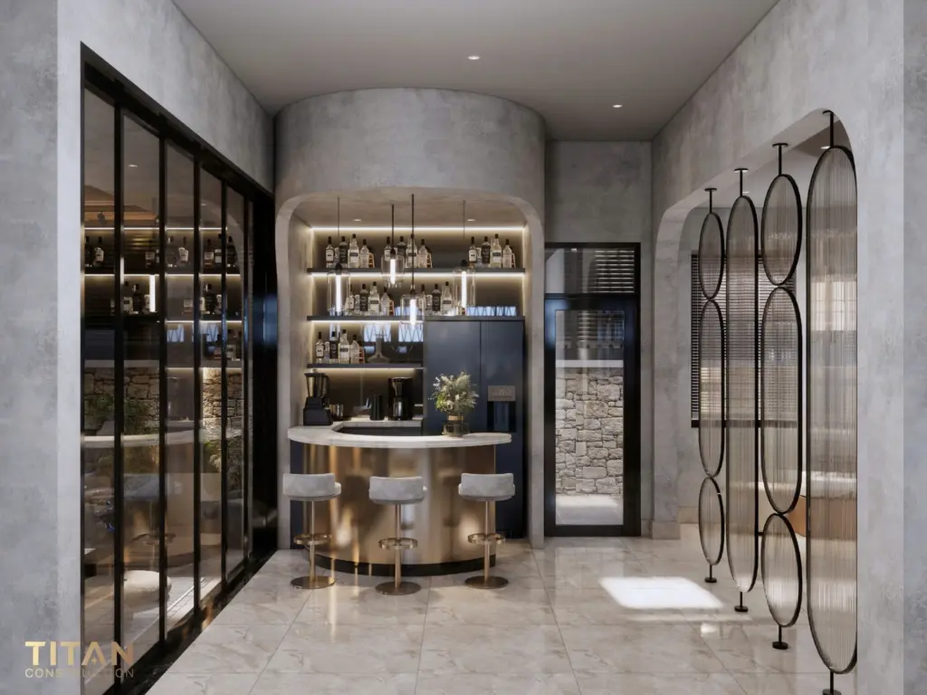 Cải tạo biệt thự song lập, kết hợp hài hòa không gian sinh hoạt và khu giải trí cao cấp với phòng gym riêng biệt