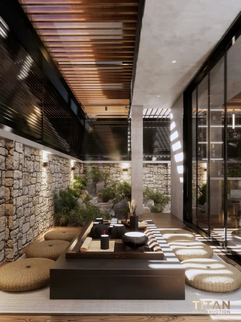 Cải tạo biệt thự song lập, kết hợp hài hòa không gian sinh hoạt và khu giải trí cao cấp với phòng gym riêng biệt