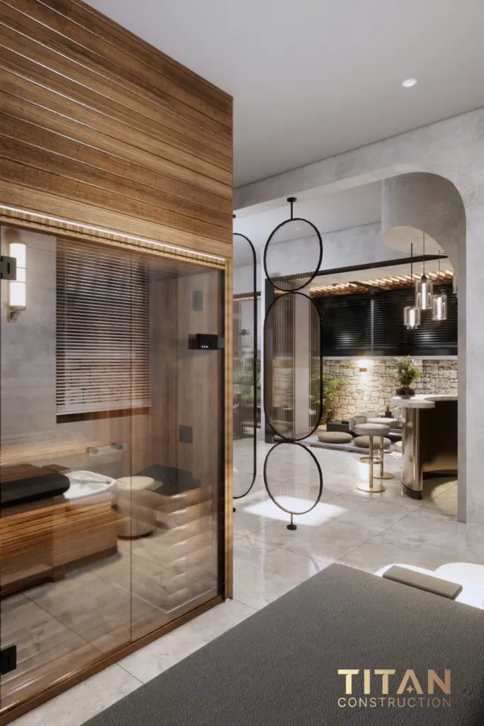 Cải tạo biệt thự song lập, kết hợp hài hòa không gian sinh hoạt và khu giải trí cao cấp với phòng gym riêng biệt