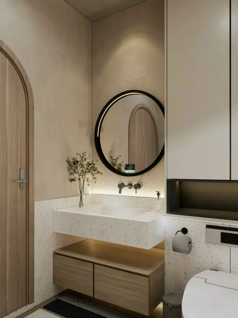 Nhà phố hiện đại mang phong cách Wabi-Sabi