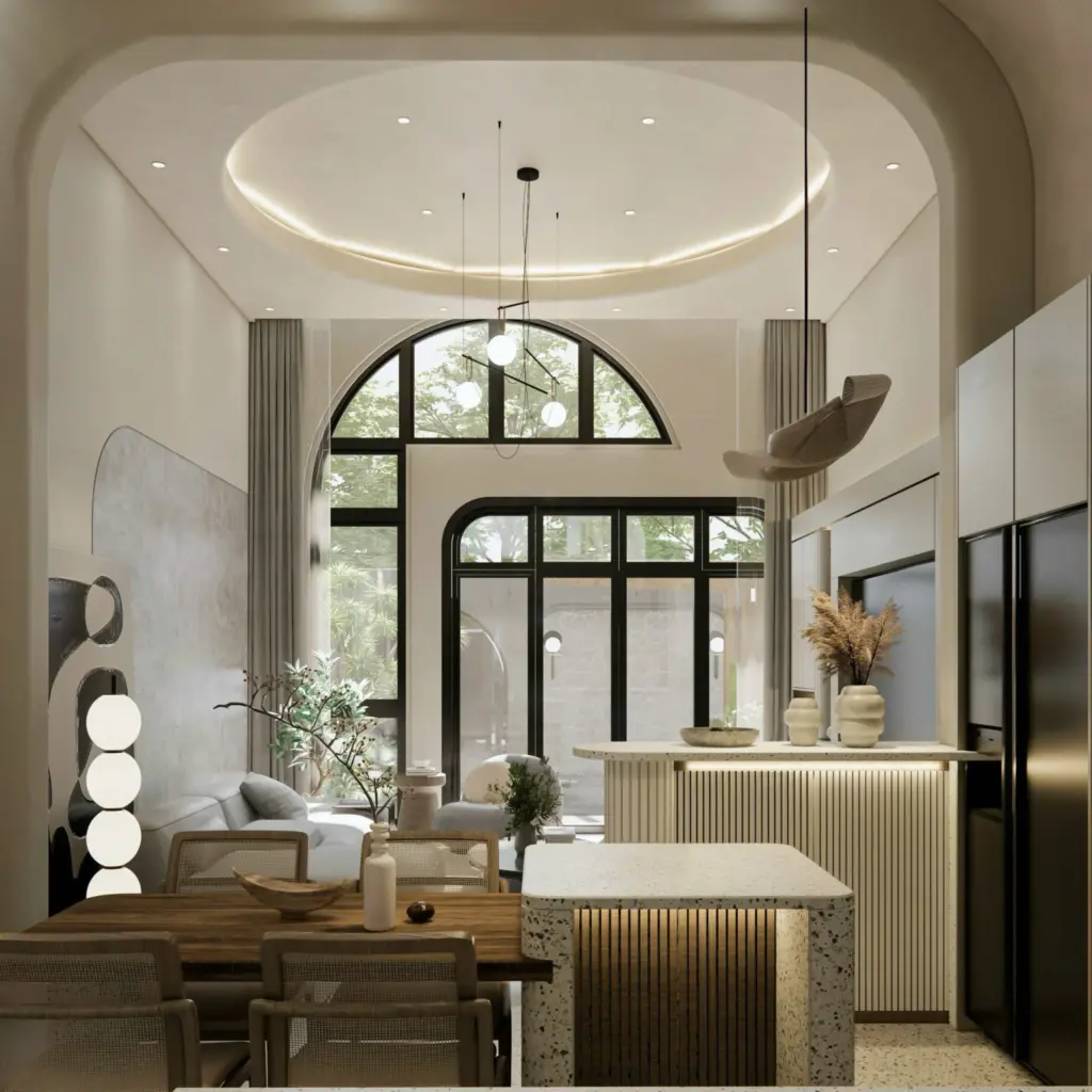 Nhà phố hiện đại mang phong cách Wabi-Sabi