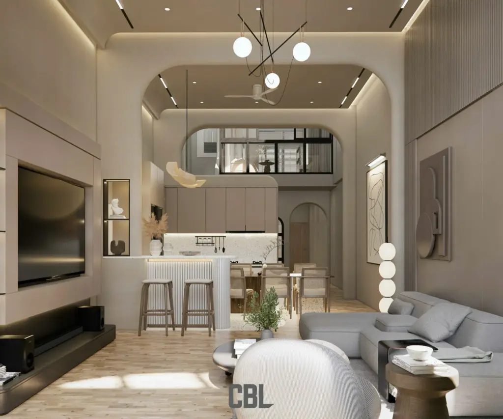 Nhà phố hiện đại mang phong cách Wabi-Sabi