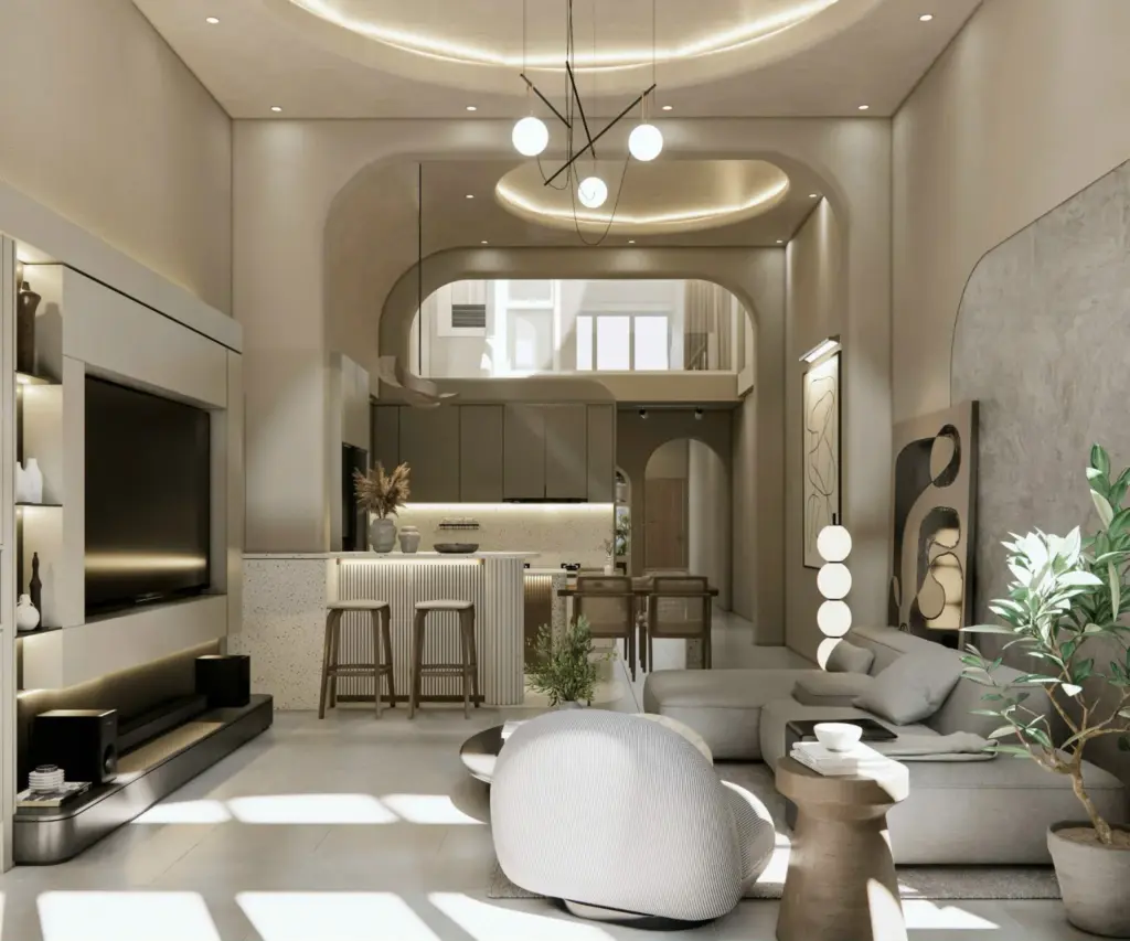 Nhà phố hiện đại mang phong cách Wabi-Sabi