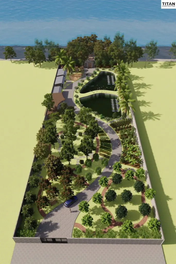 Nhà vườn kết hợp nuôi mô hình nhà vườn – ao cá – chuồng trại