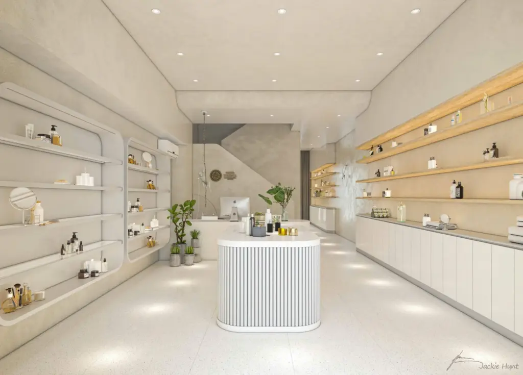 Shop mỹ phẩm kết hợp nhà ở